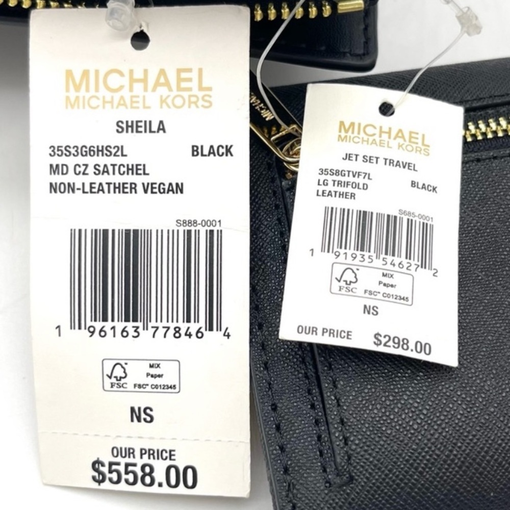 Michael Kors Sheila Medium Satchel Crossbody Bag & Trifold Wallet - Picture 12 of 12